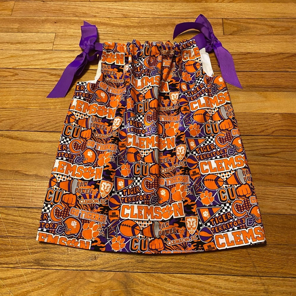 Clemson Tigers Pillowcase Dress EUC Size 4T